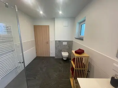 Ein Badezimmer in der Unterkunft Ferienwohnungen Steindl