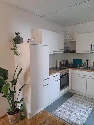 Küche/Küchenzeile in der Unterkunft Ferienwohnung Bergblick