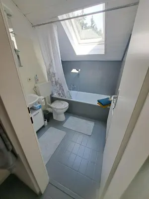 Ein Badezimmer in der Unterkunft Ferienwohnung Bergblick