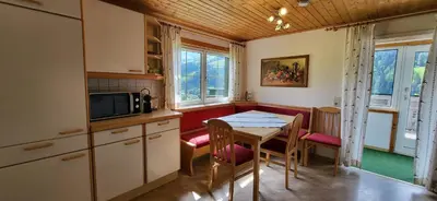Küche/Küchenzeile in der Unterkunft SFischbacher App 2 by Alpenidyll Apartments