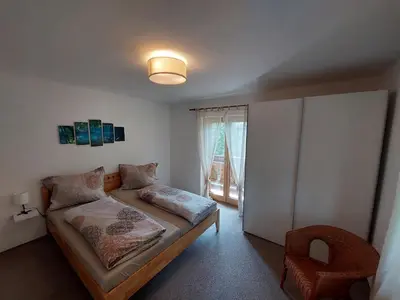 Ein Bett oder Betten in einem Zimmer der Unterkunft Ferienappartment Hölzl