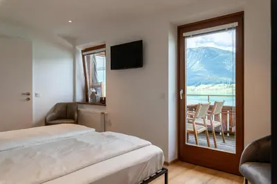 Ein Bett oder Betten in einem Zimmer der Unterkunft Eden Apartments Vista Lago