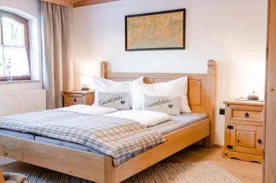 Ein Bett oder Betten in einem Zimmer der Unterkunft Apartment Ferienhaus Seidlgut