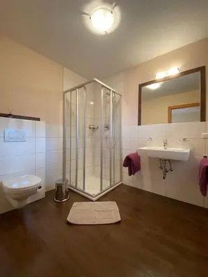 Ein Badezimmer in der Unterkunft Penkhof