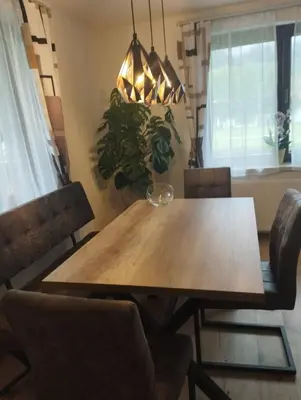 Ein Sitzbereich in der Unterkunft Kathis Burgblick