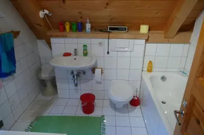 Ein Badezimmer in der Unterkunft Ferienhaus Müller-Kräuter