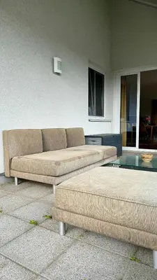 Ein Sitzbereich in der Unterkunft Apartment Römerhaus