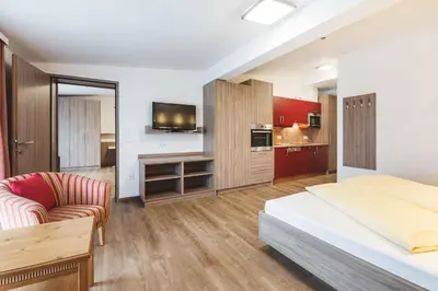 Ein Bett oder Betten in einem Zimmer der Unterkunft Apartments in Kleinarl - Salzburger Land 42910