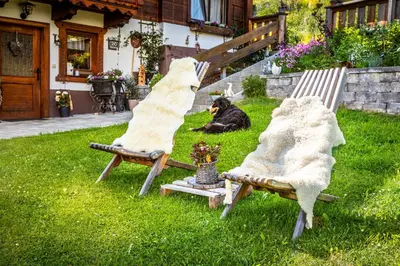 Ein Garten an der Unterkunft Gschwandtgut Urlaub am Bauernhof