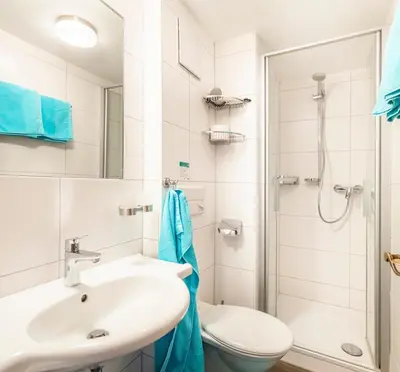 Ein Badezimmer in der Unterkunft Gschwandtgut Urlaub am Bauernhof