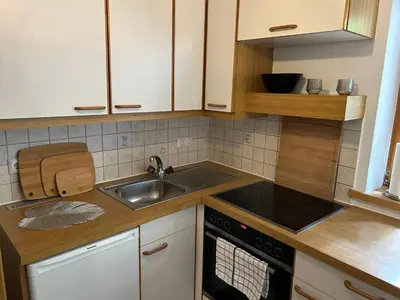 Küche/Küchenzeile in der Unterkunft FarawayHomes Studio St Wolfgang #4