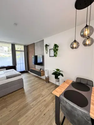 Ein Bett oder Betten in einem Zimmer der Unterkunft Urlaub im Zentrum von Bad Aussee