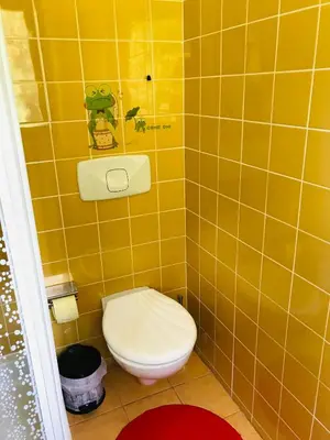 Ein Badezimmer in der Unterkunft Ferienwohnung am Golfplatz