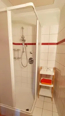 Ein Badezimmer in der Unterkunft Bergzicht