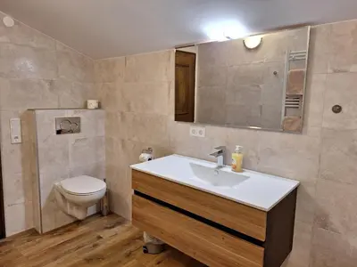 Ein Badezimmer in der Unterkunft Ferienwohnung Appesbacher
