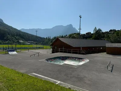 Ein allgemeiner Bergblick oder ein Berglick von der Ferienwohnung aus