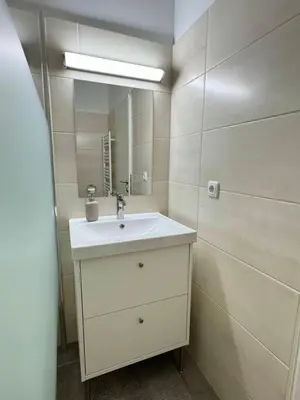 Ein Badezimmer in der Unterkunft Ferienwohnung im Zentrum von Bad Aussee