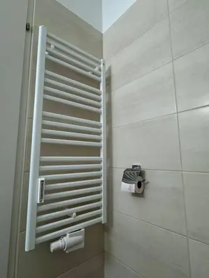 Ein Badezimmer in der Unterkunft Ferienwohnung im Zentrum von Bad Aussee