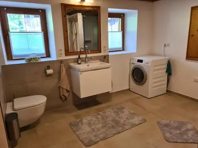 Ein Badezimmer in der Unterkunft Ferienhaus Beringer am Kallbach