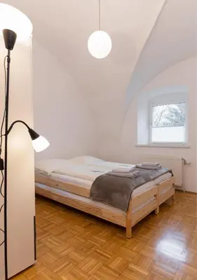 Ein Bett oder Betten in einem Zimmer der Unterkunft NaturparkResort Almmauer