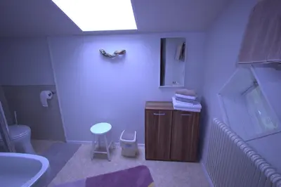 Ein Badezimmer in der Unterkunft Hausmenneweger