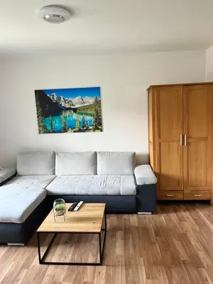 Ein Sitzbereich in der Unterkunft Sunside Apartments