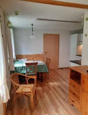 Küche/Küchenzeile in der Unterkunft Ferienwohnung Elisabeth Laimer