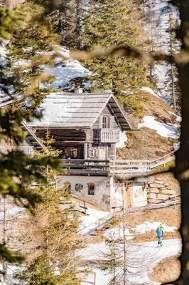 Naturlandschaft in der Nähe des Chalets