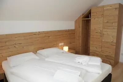 Ein Bett oder Betten in einem Zimmer der Unterkunft Haus Stella