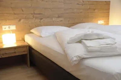 Ein Bett oder Betten in einem Zimmer der Unterkunft Haus Stella