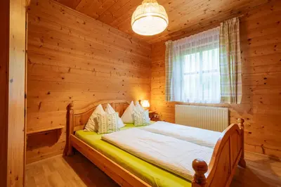 Ein Bett oder Betten in einem Zimmer der Unterkunft Apartment Lehengut