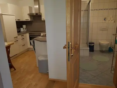 Ein Badezimmer in der Unterkunft Der Perweinhof
