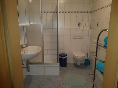 Ein Badezimmer in der Unterkunft Der Perweinhof