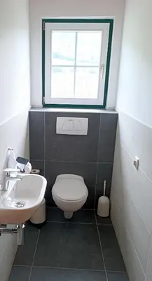 Ein Badezimmer in der Unterkunft Haus Ofner am Kreischberg