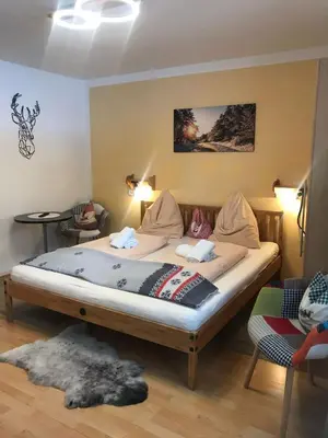 Ein Bett oder Betten in einem Zimmer der Unterkunft Landhaus Josefa