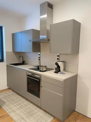 Küche/Küchenzeile in der Unterkunft Wohlfühl-Ferienwohnung 