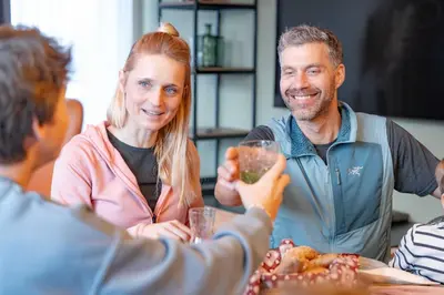 Gäste, die in der Unterkunft Höflehner Premium Gumpen Lodge übernachten