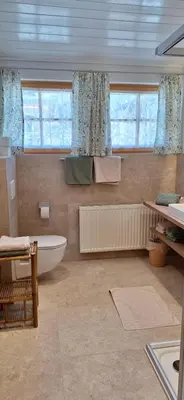 Ein Badezimmer in der Unterkunft Ferienwohnung Hentschel in Tauplitz