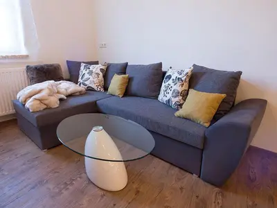 Ein Sitzbereich in der Unterkunft Apartments Altstadtflair