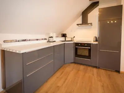 Küche/Küchenzeile in der Unterkunft Apartments Altstadtflair