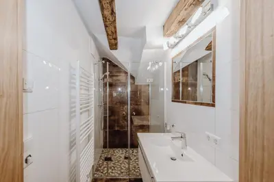 Ein Badezimmer in der Unterkunft Apartments Altstadtflair