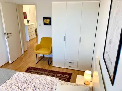 Ein Bett oder Betten in einem Zimmer der Unterkunft Appartement Traunsee