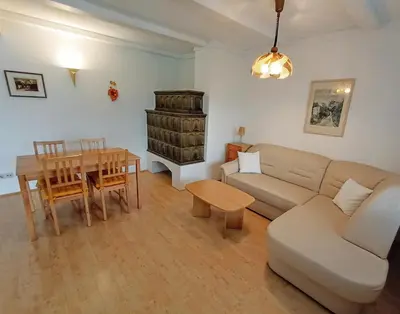 Ein Sitzbereich in der Unterkunft Apartment Sommerlechner