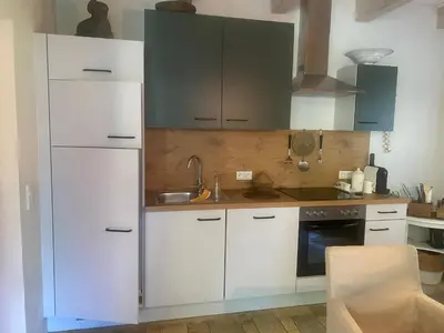 Küche/Küchenzeile in der Unterkunft DELUXE Apartment ART GALLERY