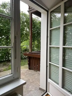 Ein Balkon oder eine Terrasse in der Unterkunft Charmante Wohnung in Gmunden, 1min zum See
