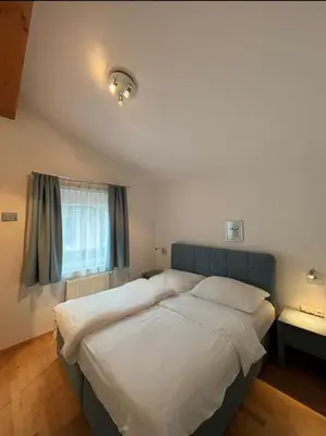 Ein Bett oder Betten in einem Zimmer der Unterkunft Wohnung im Zentrum von Schladming