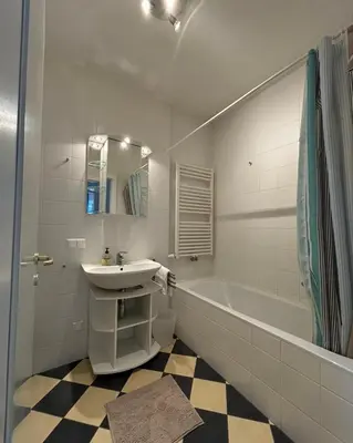 Ein Badezimmer in der Unterkunft Wohnung im Zentrum von Schladming