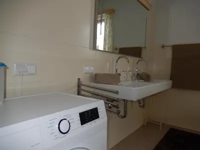 Ein Badezimmer in der Unterkunft Landhaus Knödl-Alm