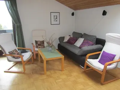 Ein Sitzbereich in der Unterkunft Apartment Hufnagl