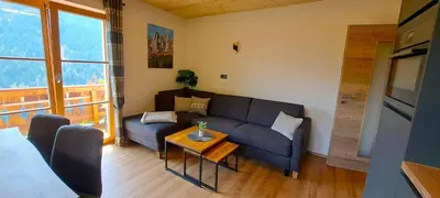 Ein Sitzbereich in der Unterkunft Apartment Wegmo-1